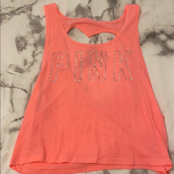 Pink heart cut out tank - Picture 1 of 4